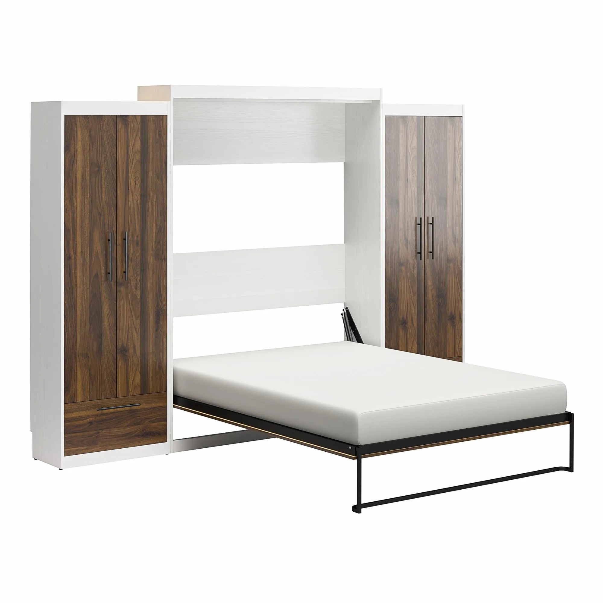 Pinnacle Murphy Bed Bundle with 2 Wardrobe Side Cabinets
