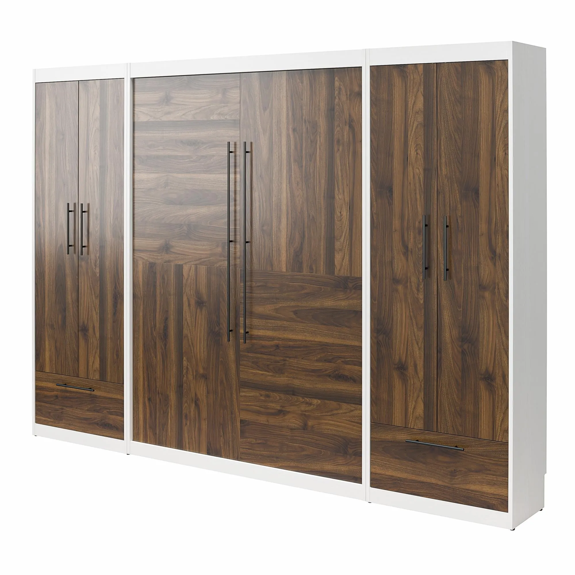 Pinnacle Murphy Bed Bundle with 2 Wardrobe Side Cabinets