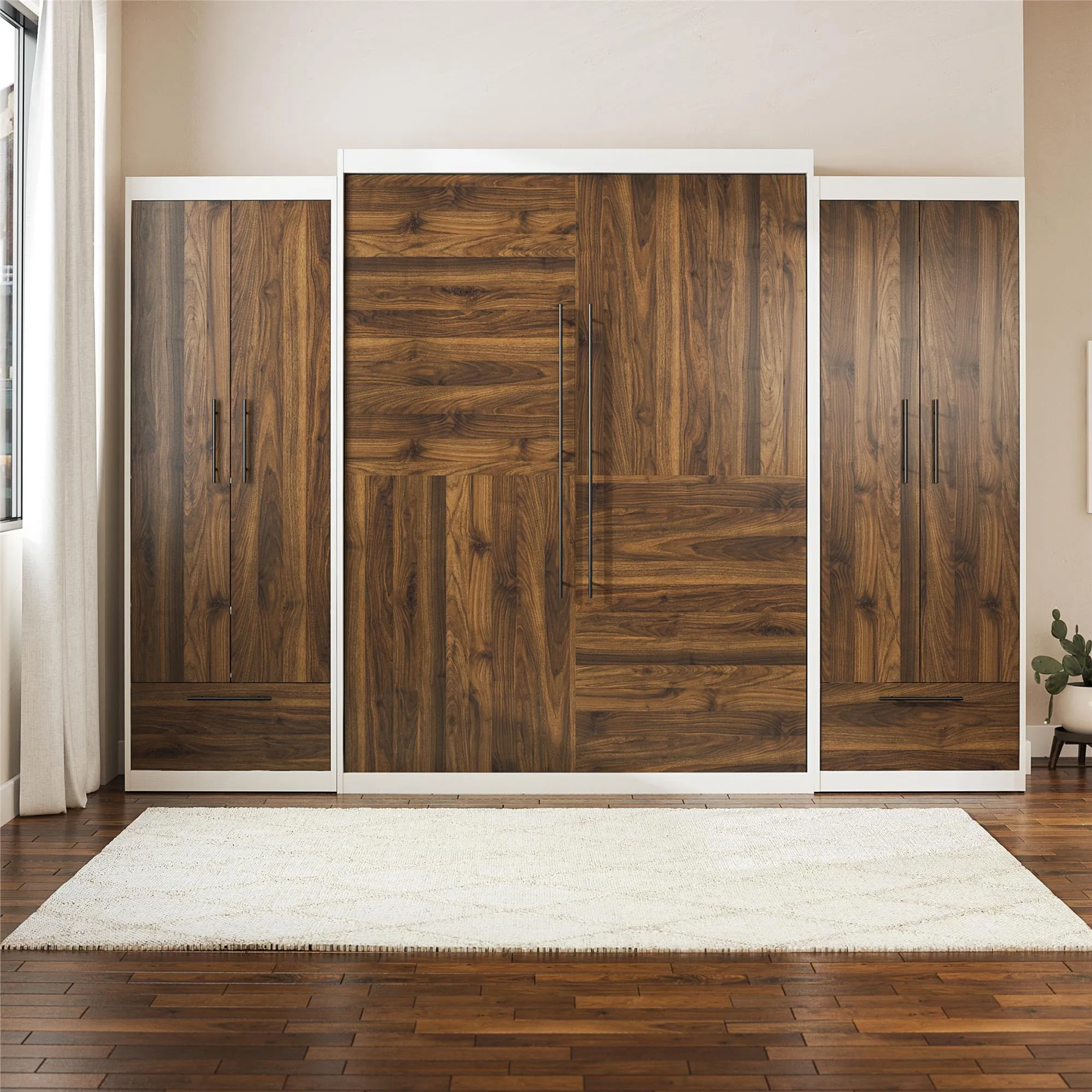 Pinnacle Murphy Bed Bundle with 2 Wardrobe Side Cabinets