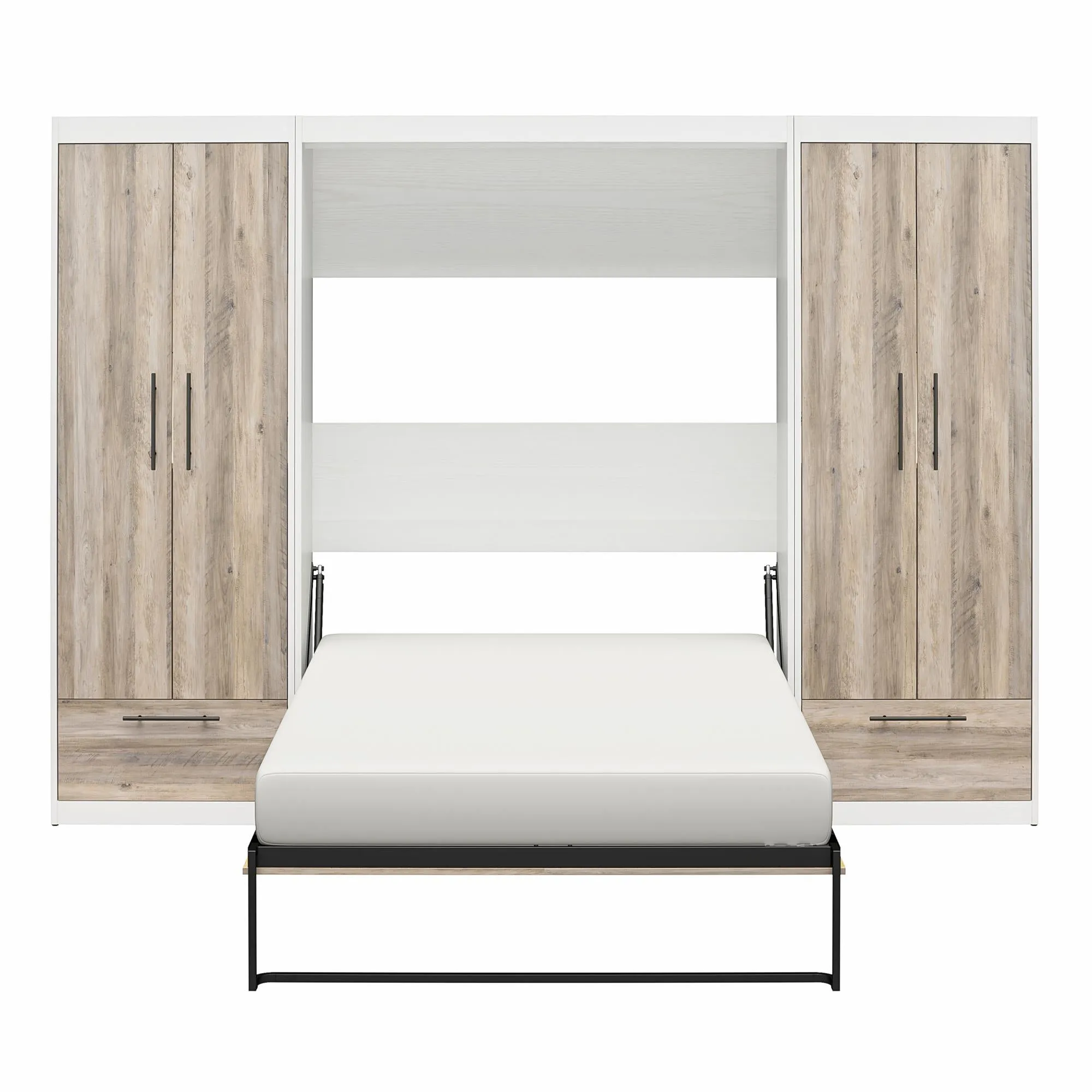 Pinnacle Murphy Bed Bundle with 2 Wardrobe Side Cabinets
