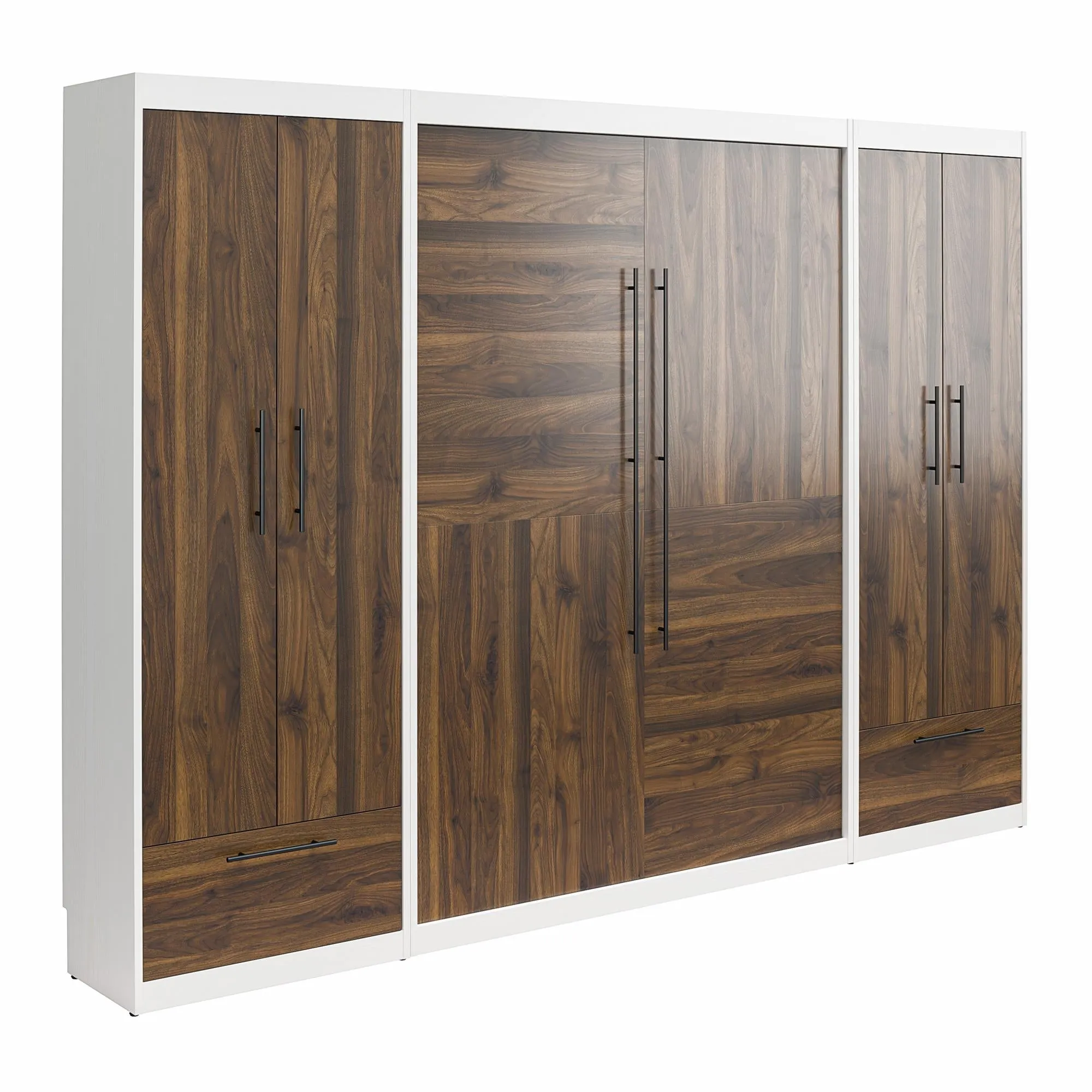 Pinnacle Murphy Bed Bundle with 2 Wardrobe Side Cabinets