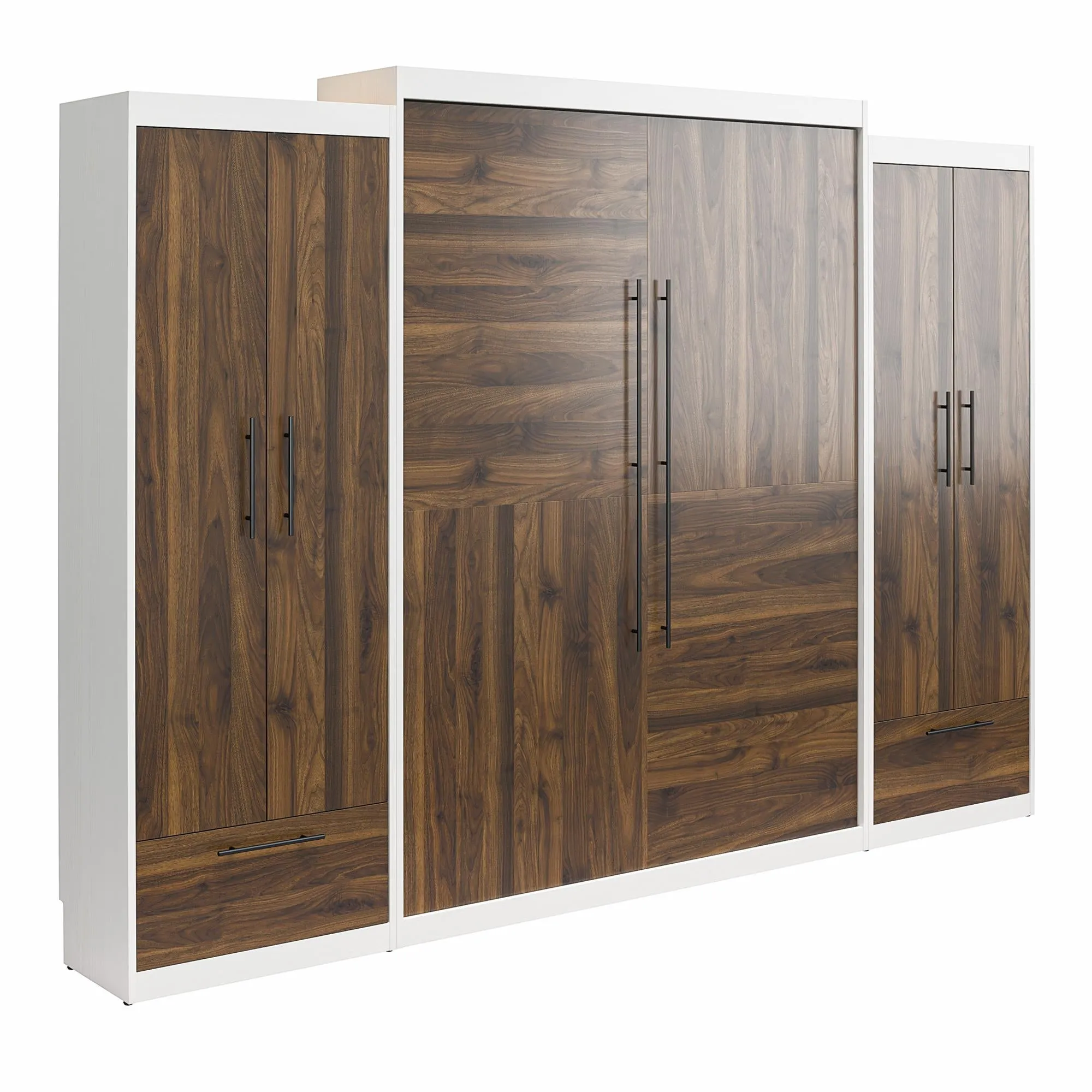 Pinnacle Murphy Bed Bundle with 2 Wardrobe Side Cabinets