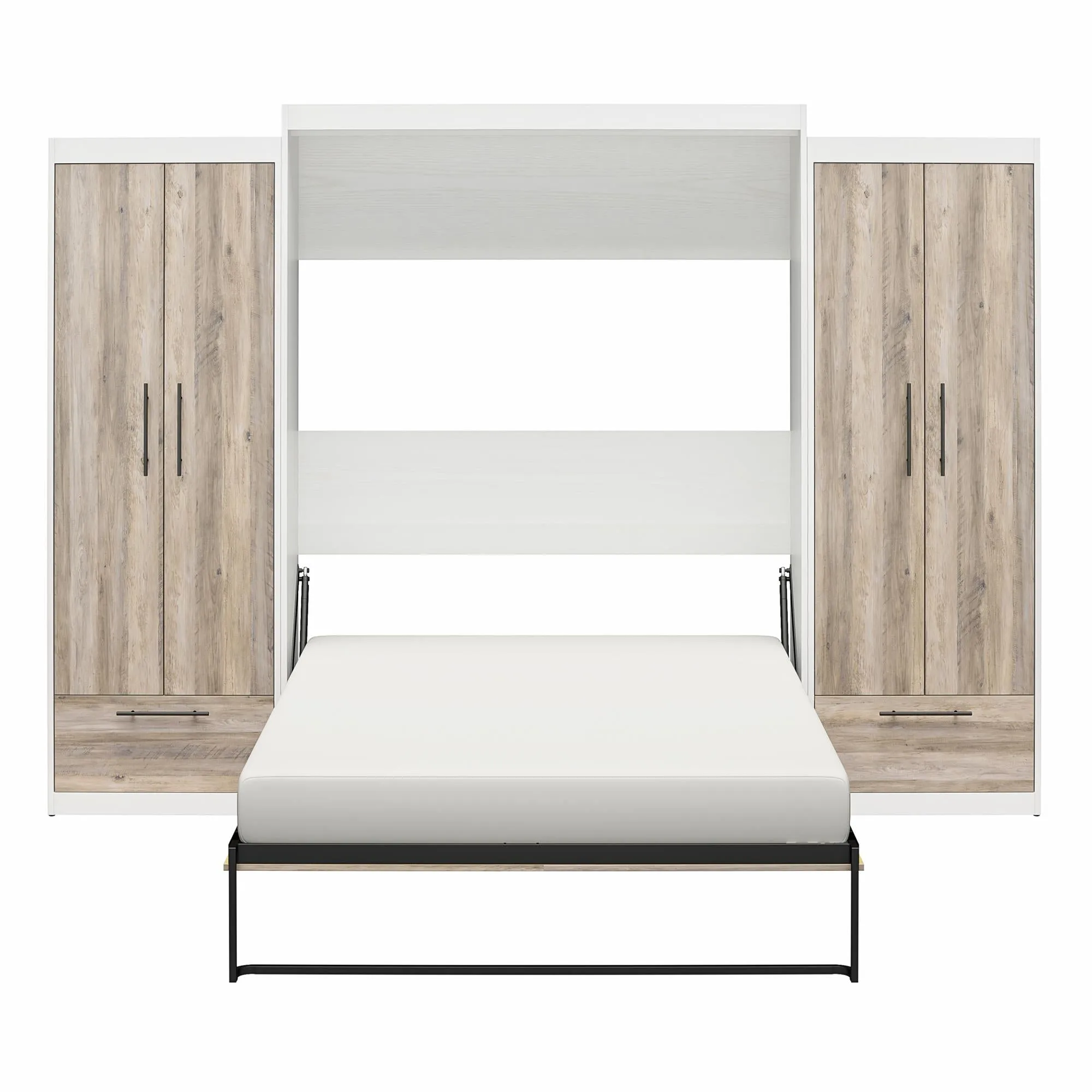 Pinnacle Murphy Bed Bundle with 2 Wardrobe Side Cabinets