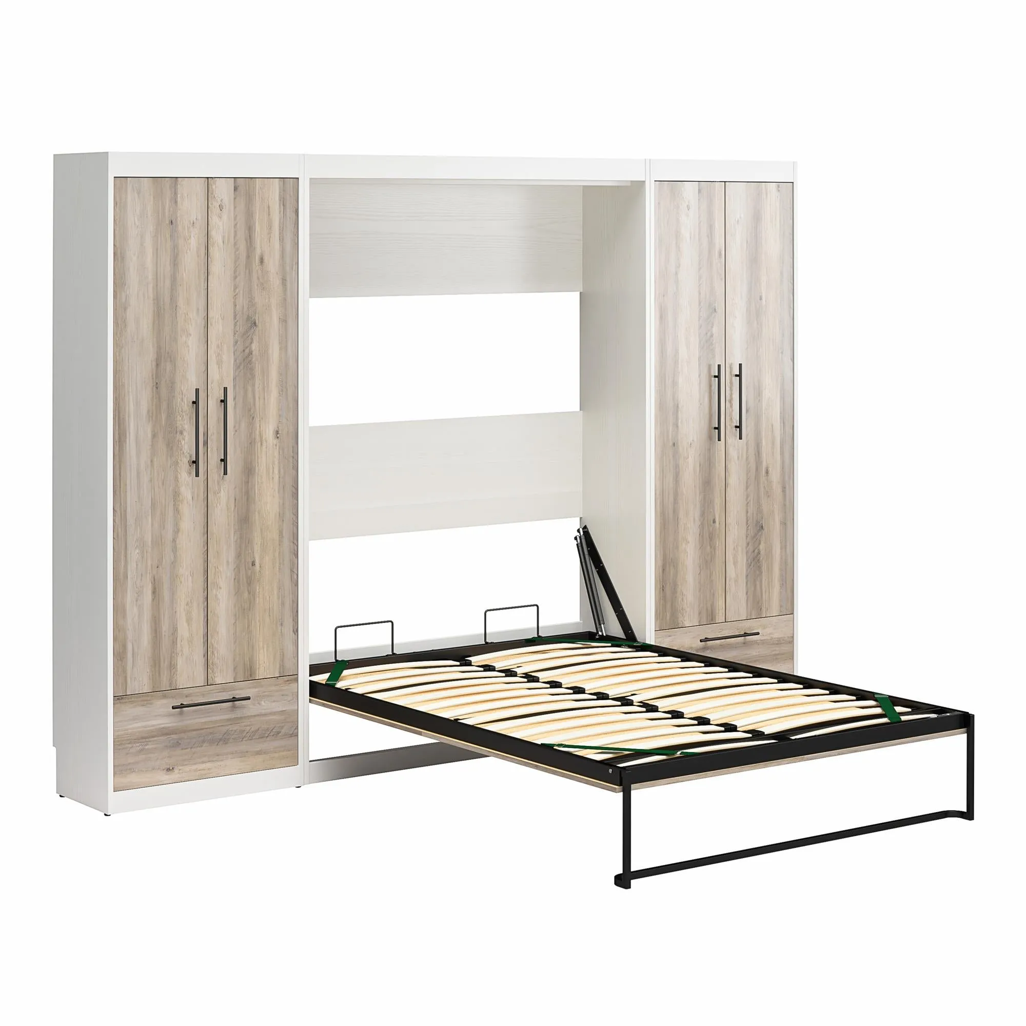Pinnacle Murphy Bed Bundle with 2 Wardrobe Side Cabinets