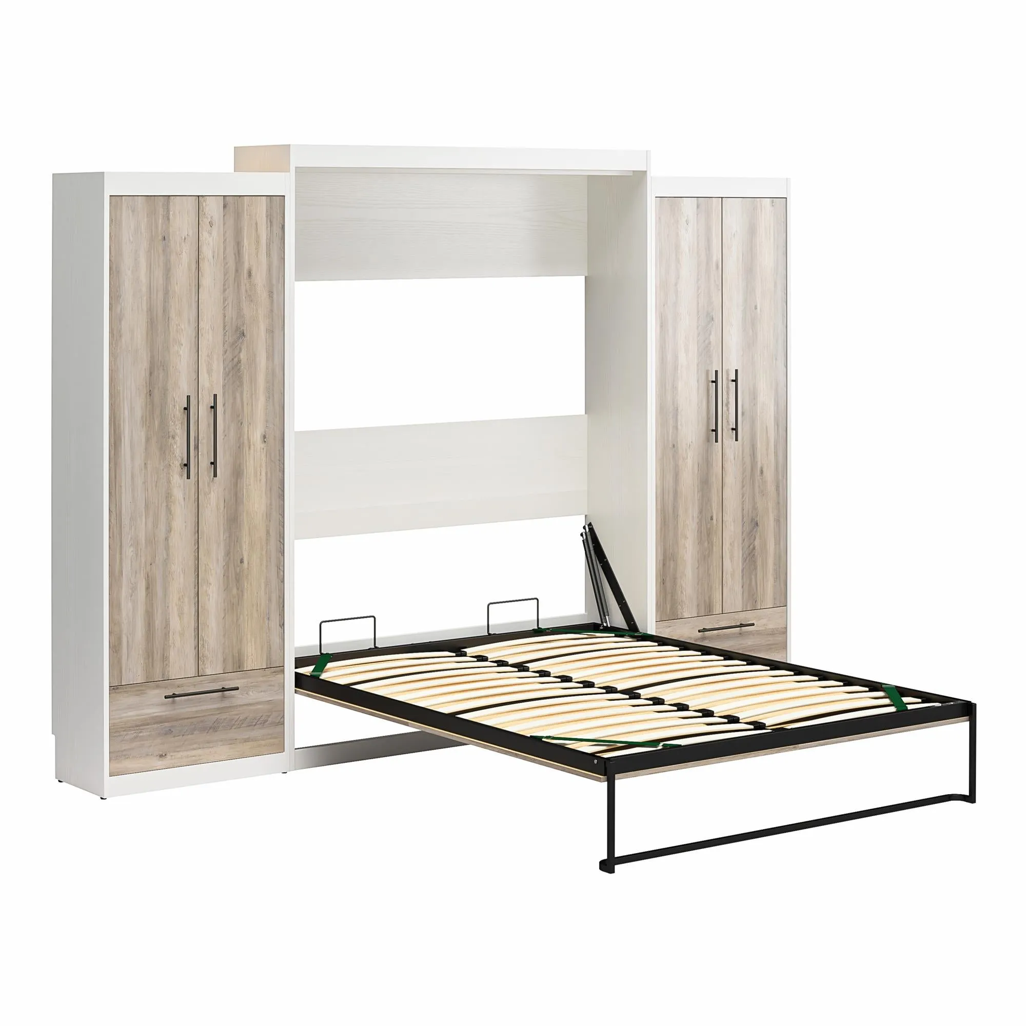 Pinnacle Murphy Bed Bundle with 2 Wardrobe Side Cabinets