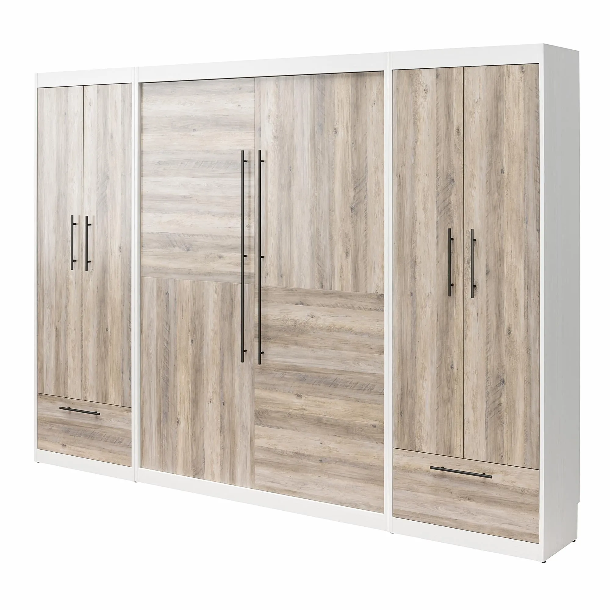 Pinnacle Murphy Bed Bundle with 2 Wardrobe Side Cabinets