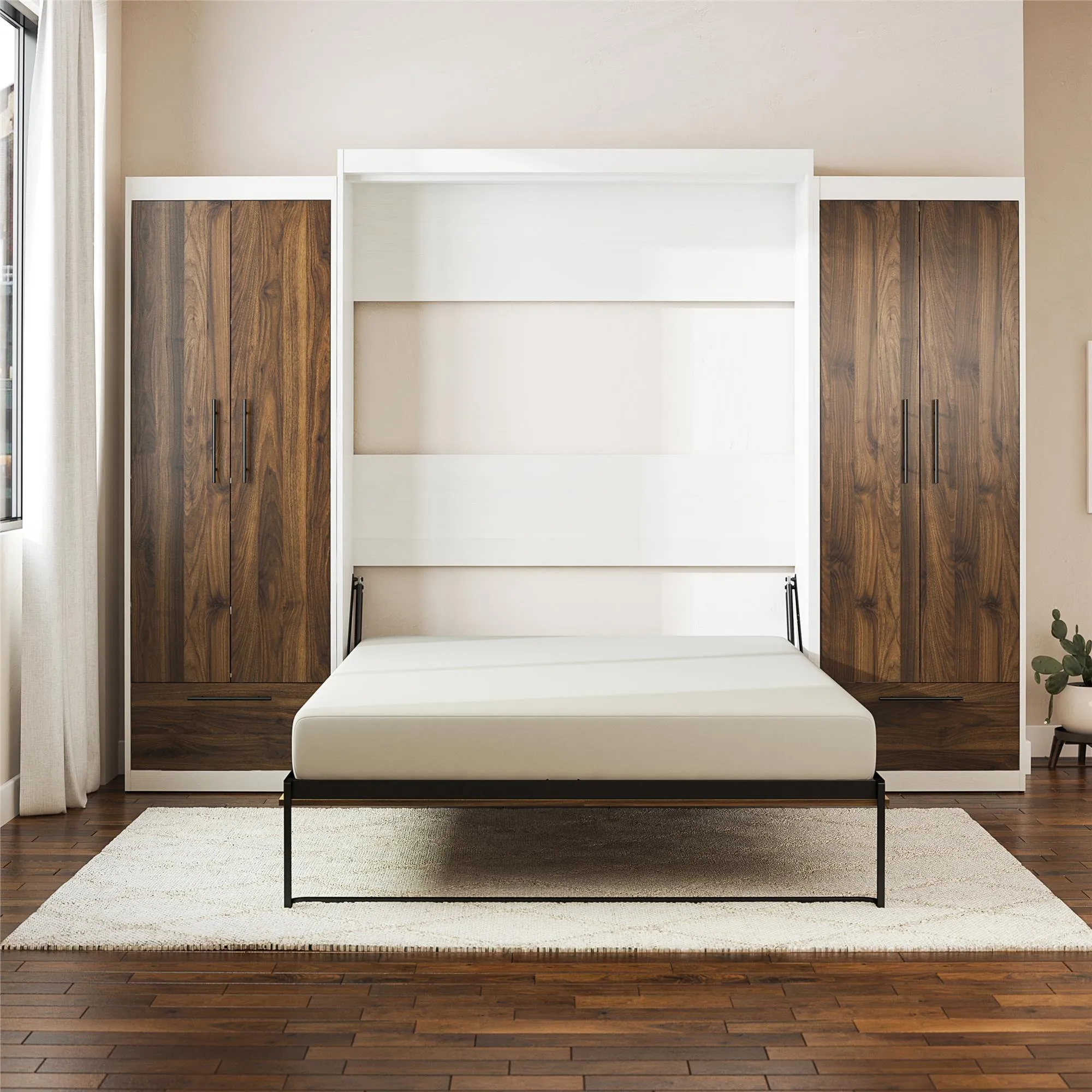 Pinnacle Murphy Bed Bundle with 2 Wardrobe Side Cabinets