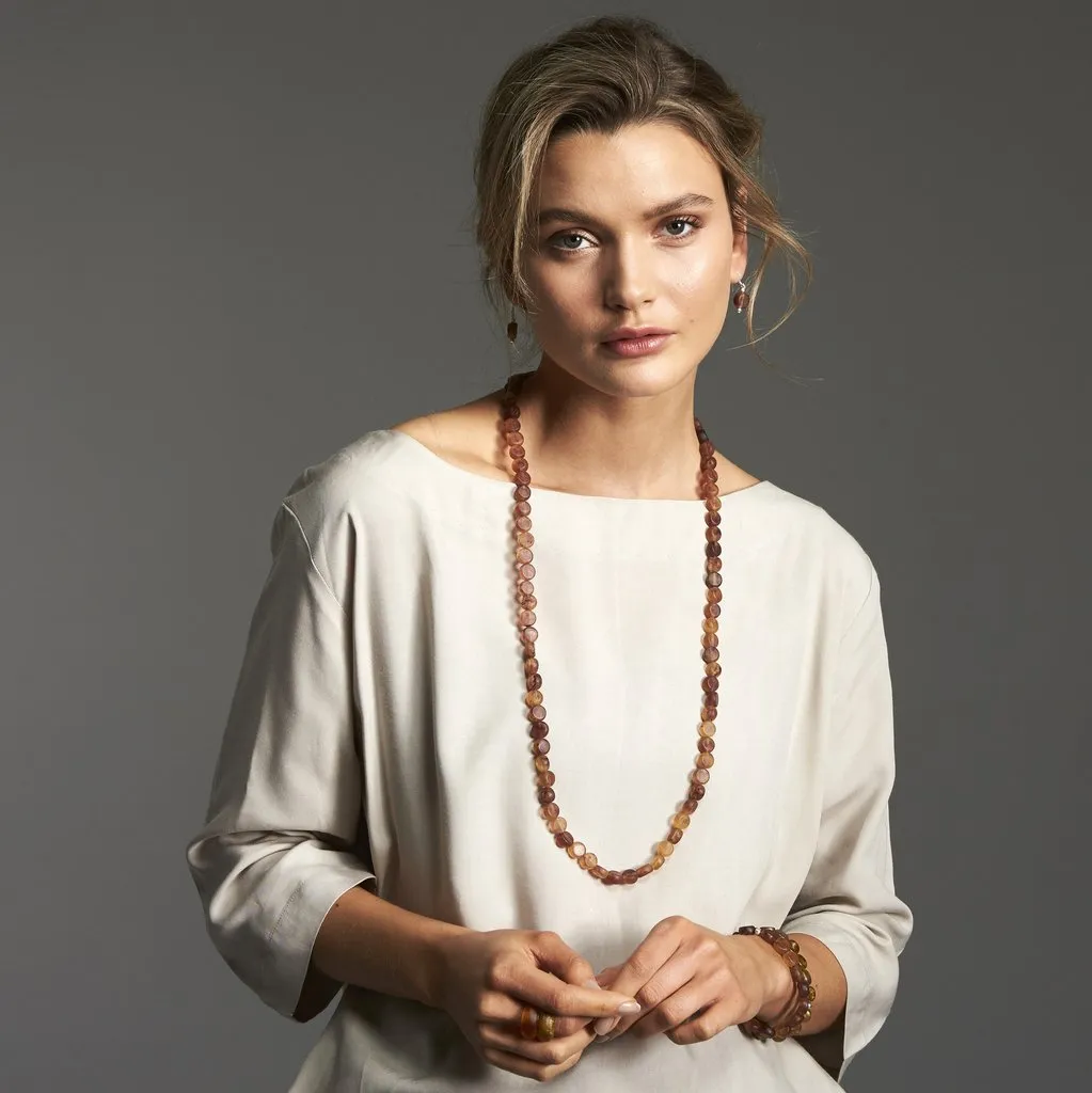 Polka Luka - Silk Road Long Single Necklace