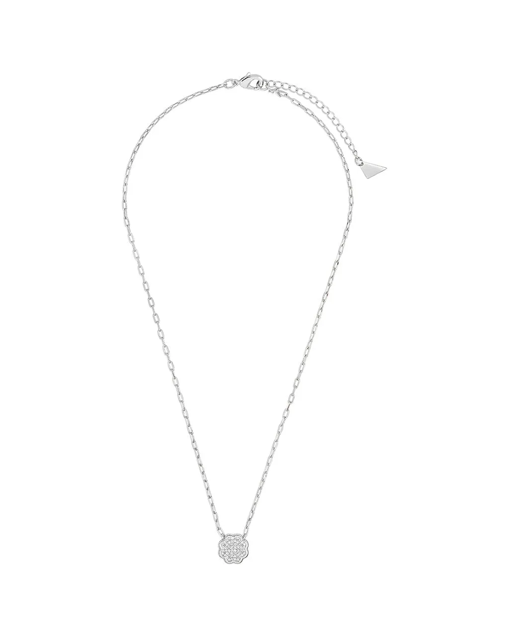 Raemy CZ Rose Petal Pendant Necklace