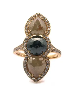 Rahaminov Vertical Diamond Ring