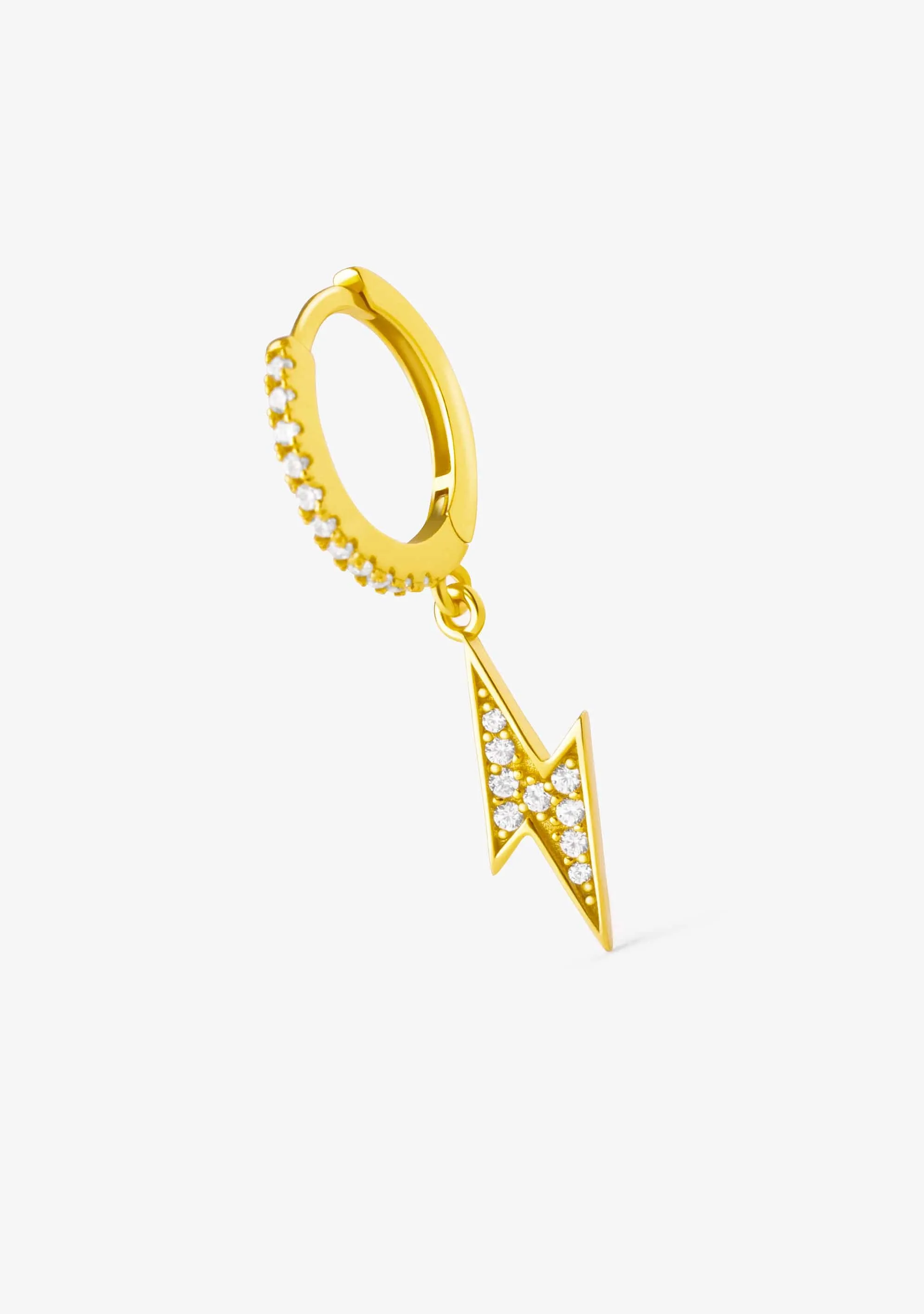Ray Zirconias Hoop Piercing Gold