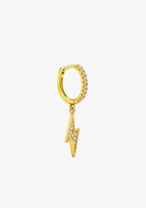 Ray Zirconias Hoop Piercing Gold