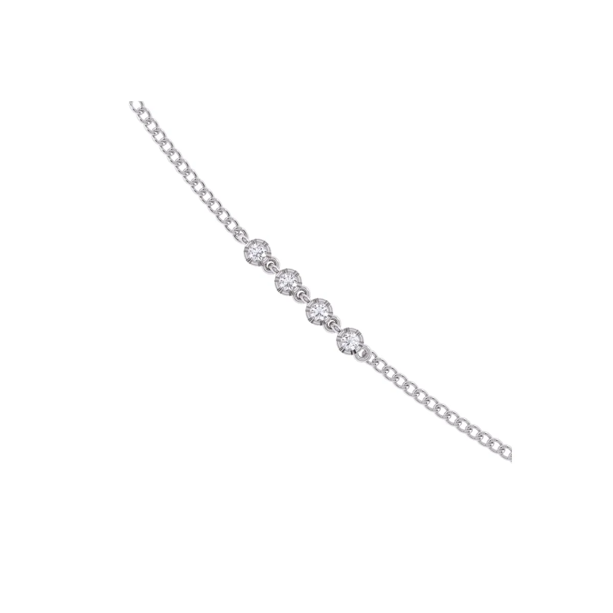 Round Diamond Cluster Pendant