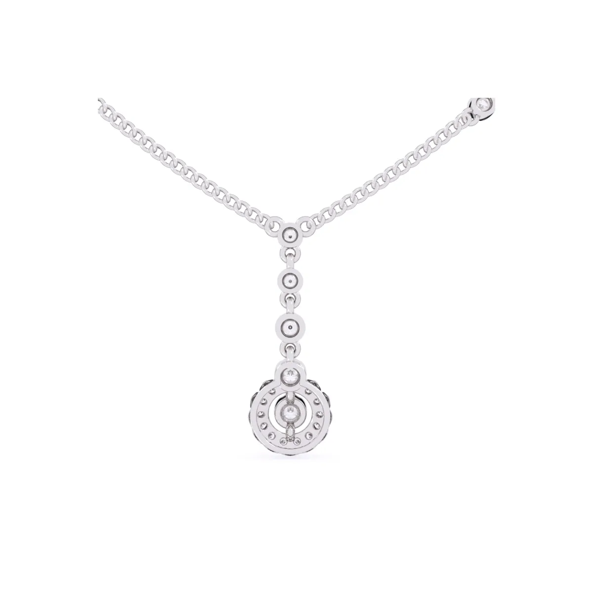 Round Diamond Cluster Pendant