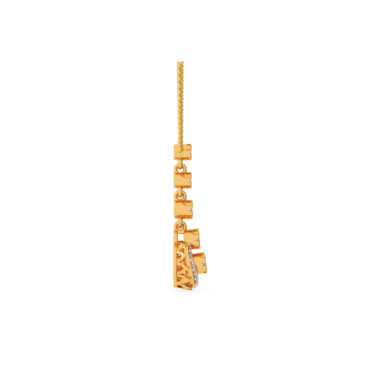 Round Diamond Cluster Pendant
