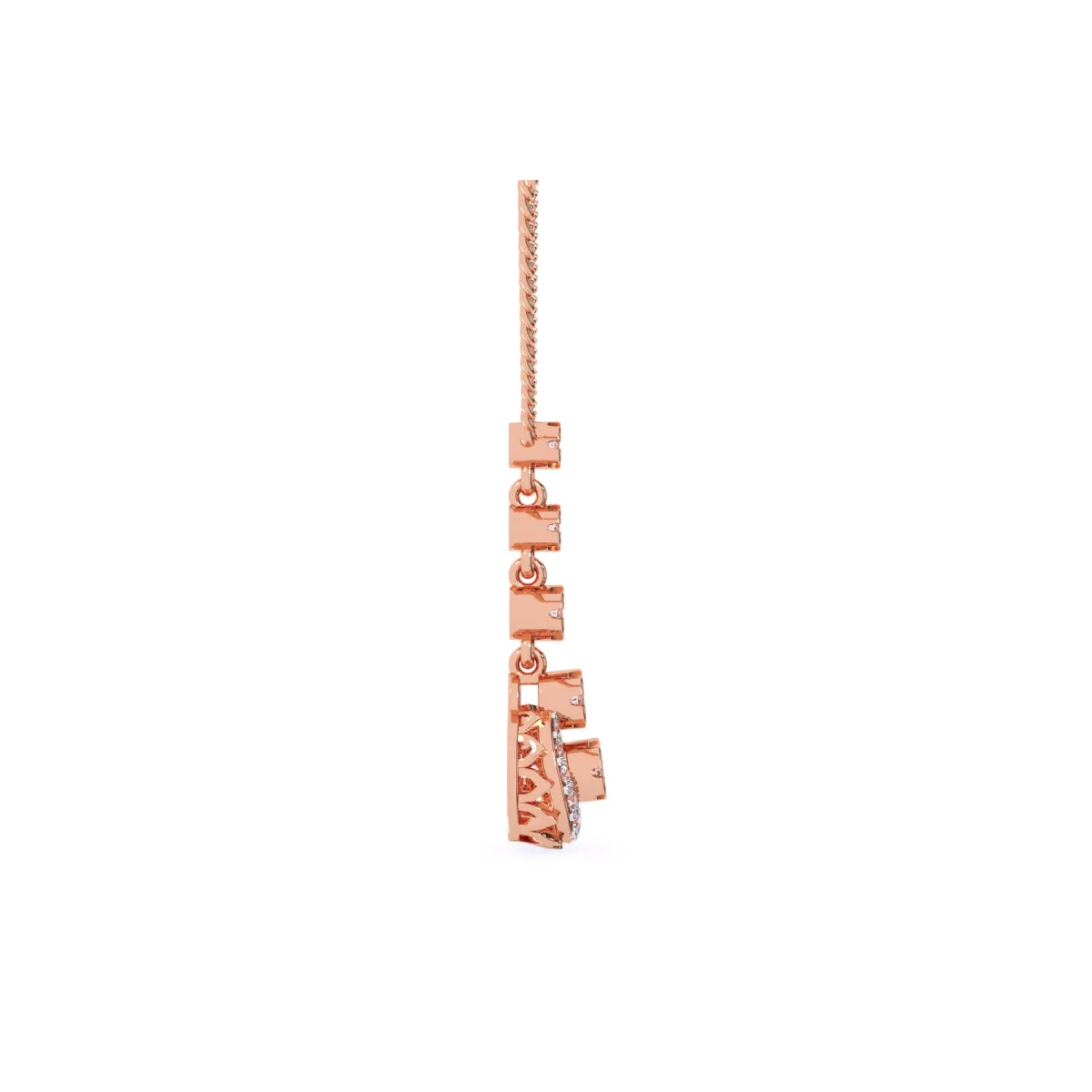 Round Diamond Cluster Pendant