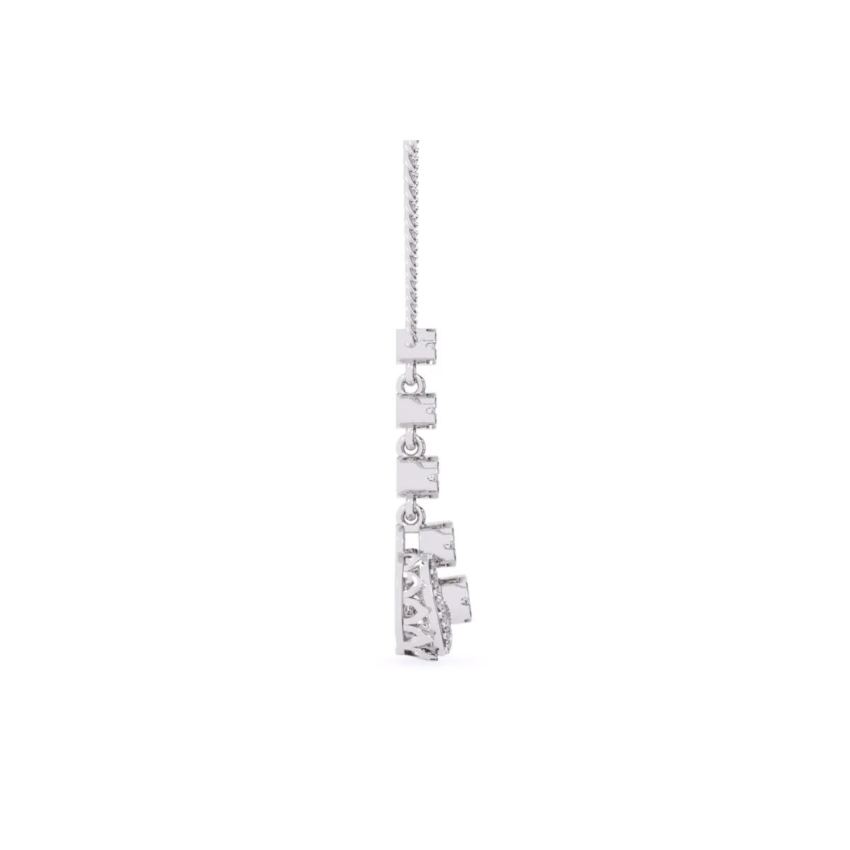 Round Diamond Cluster Pendant