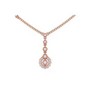 Round Diamond Cluster Pendant