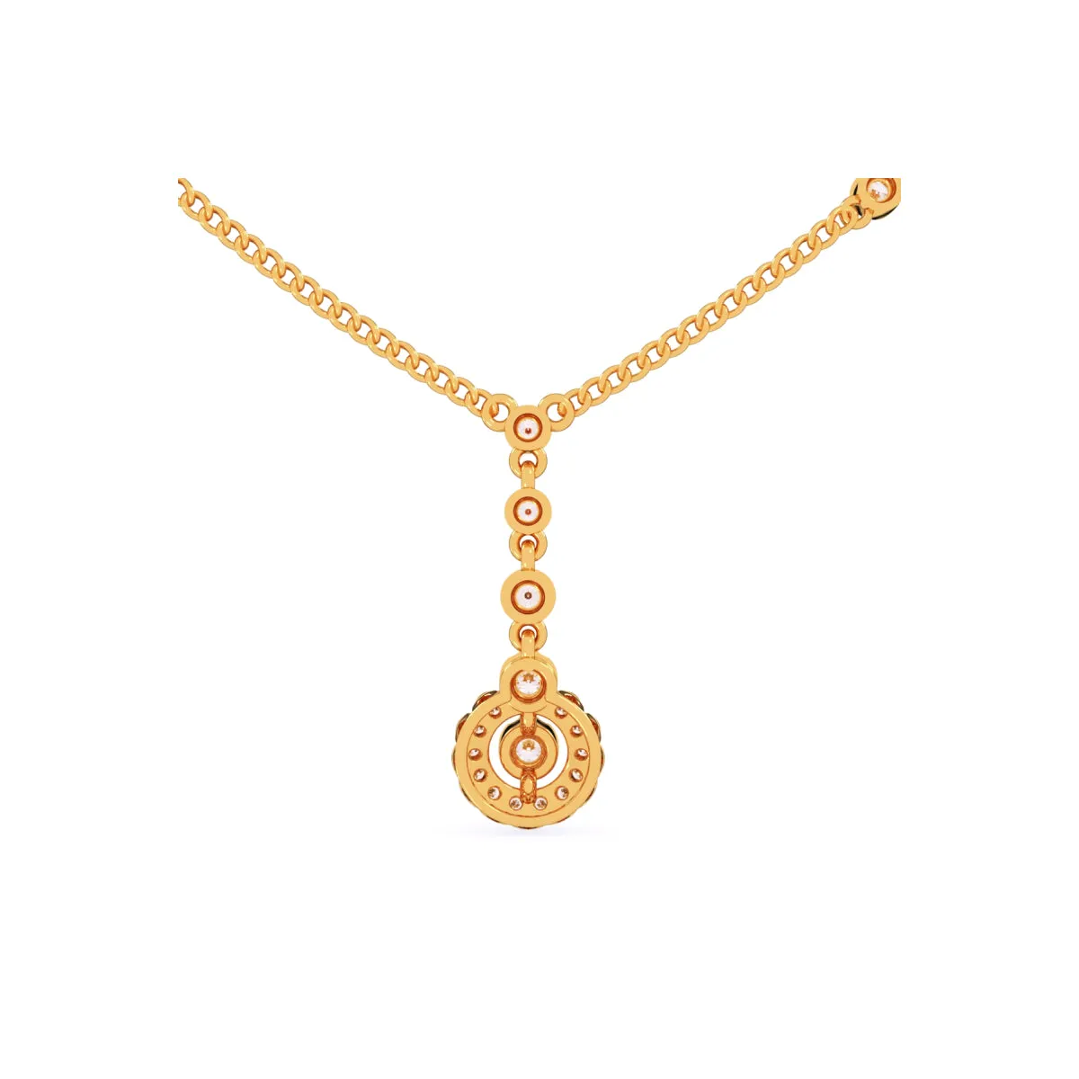 Round Diamond Cluster Pendant