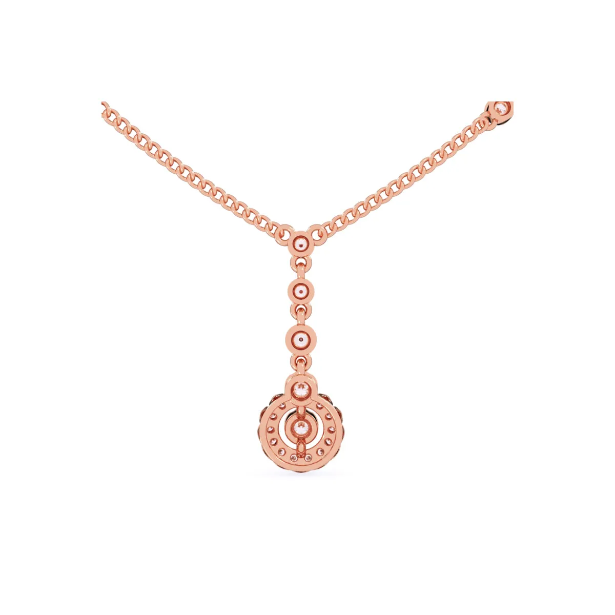 Round Diamond Cluster Pendant