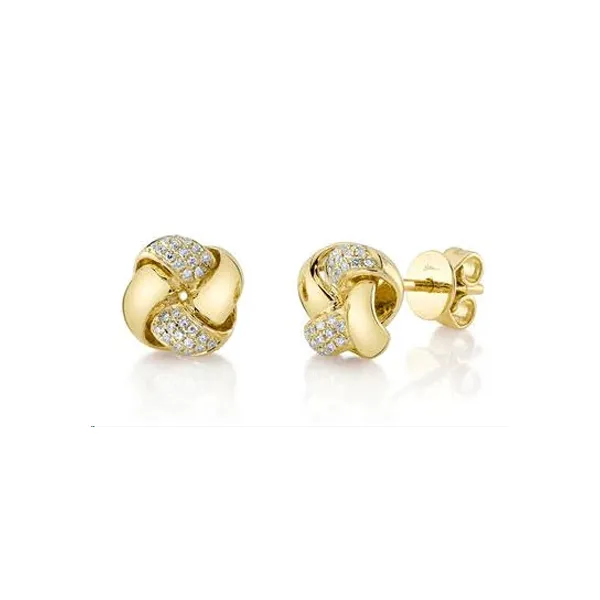 Royal Collection Diamond Love Knot Studs