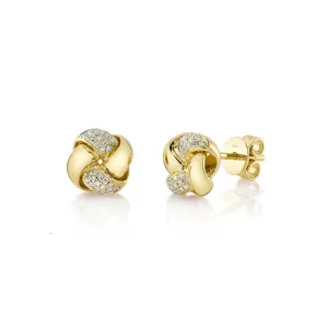 Royal Collection Diamond Love Knot Studs