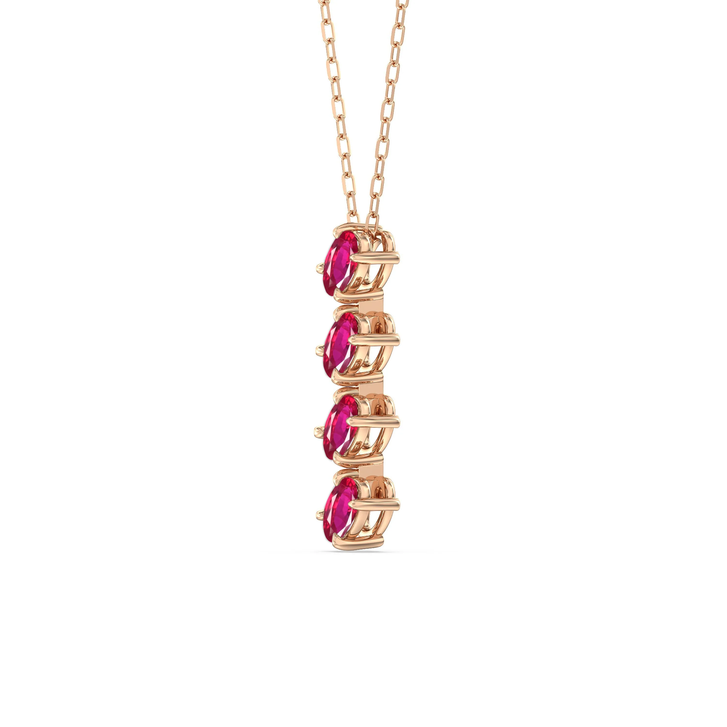 Ruby Cascade Necklace