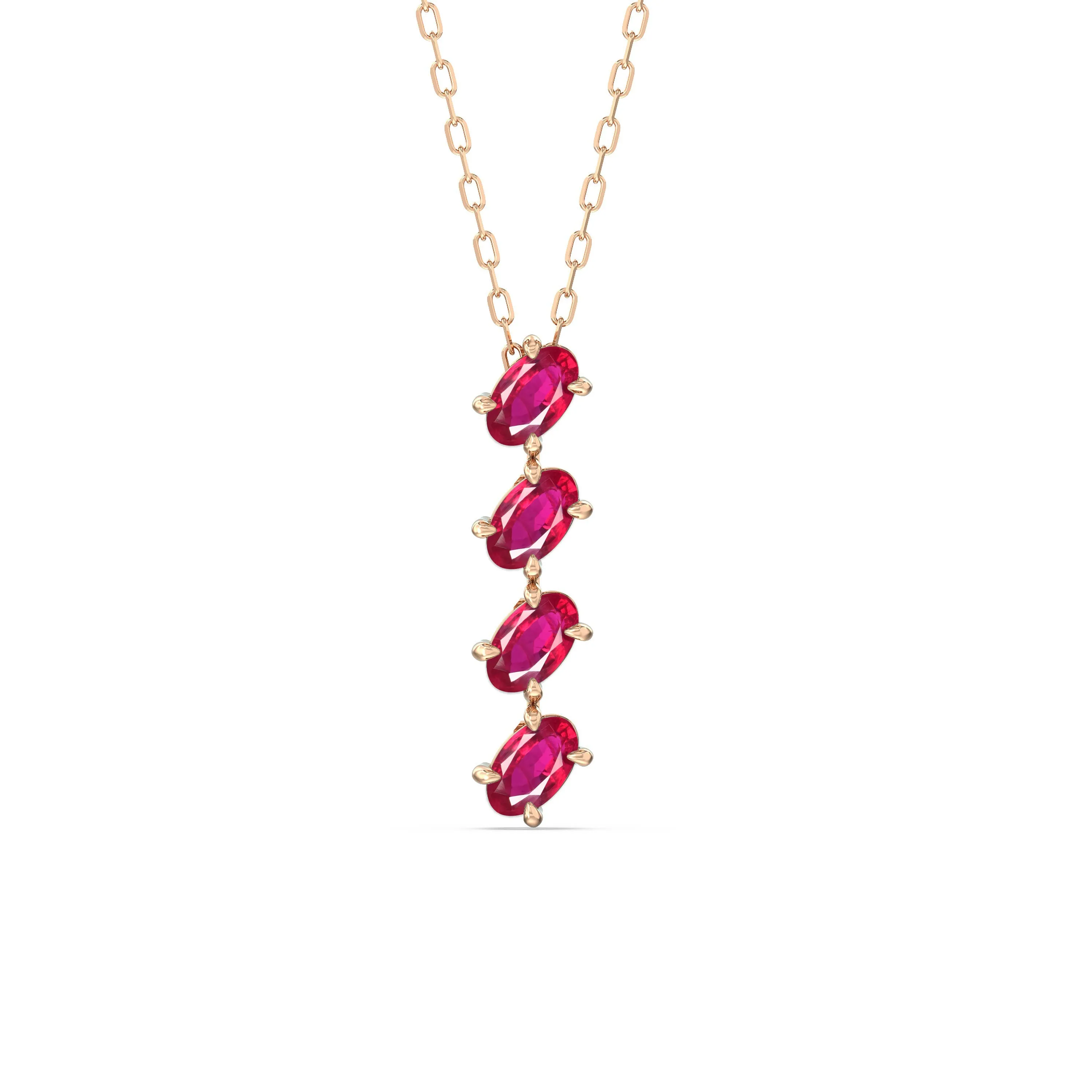 Ruby Cascade Necklace