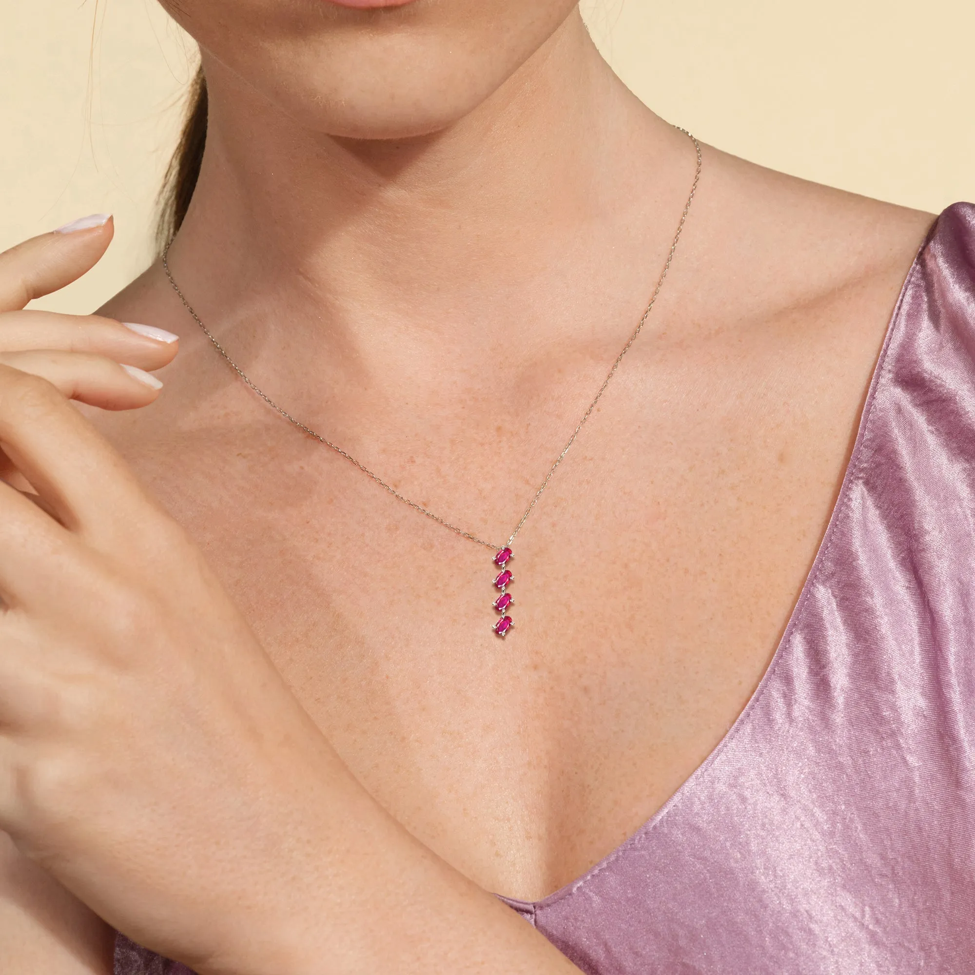 Ruby Cascade Necklace