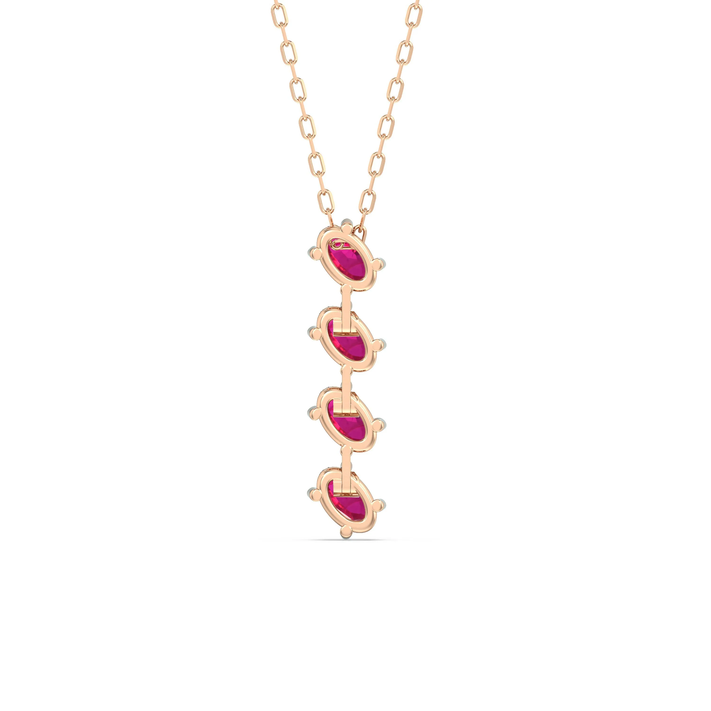 Ruby Cascade Necklace