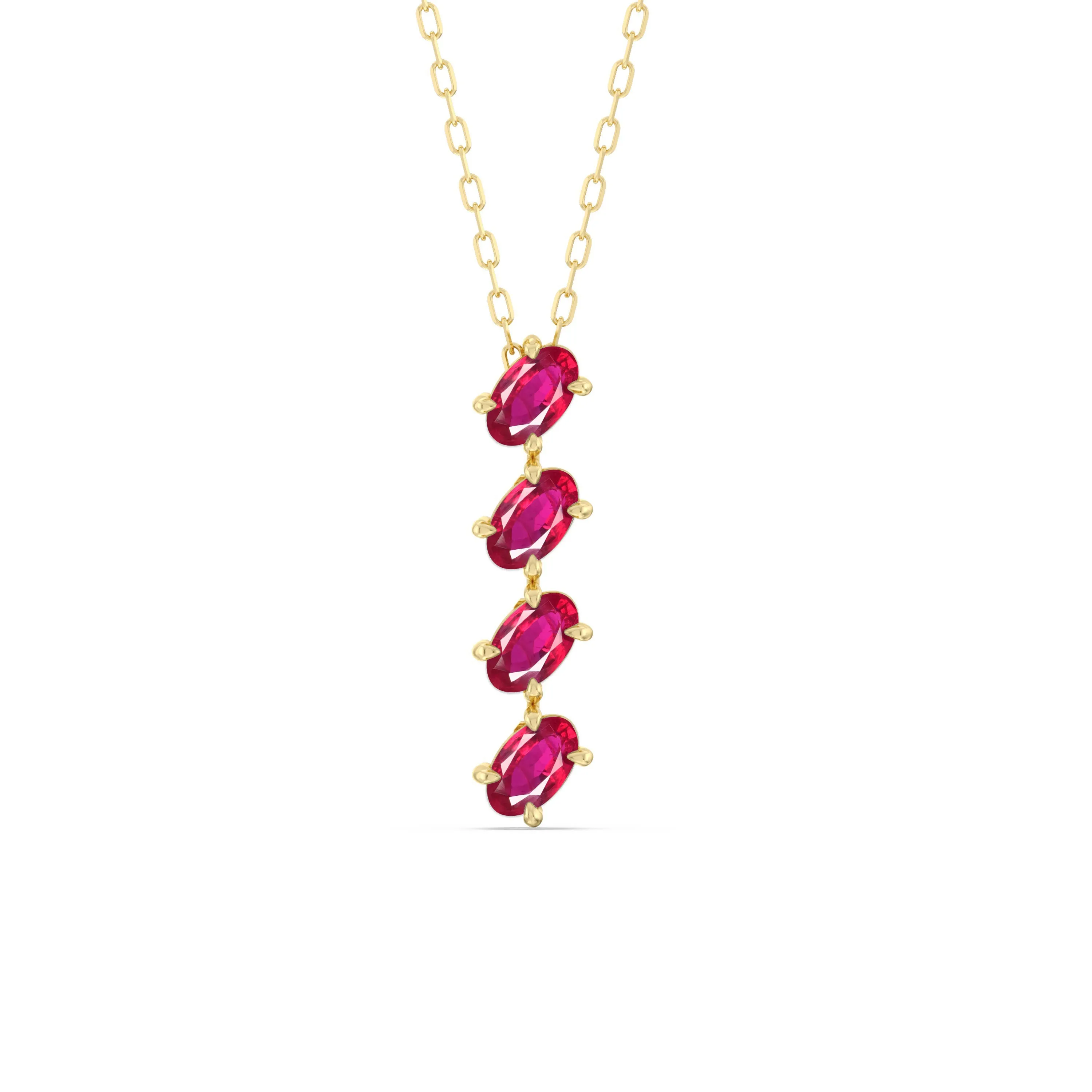 Ruby Cascade Necklace