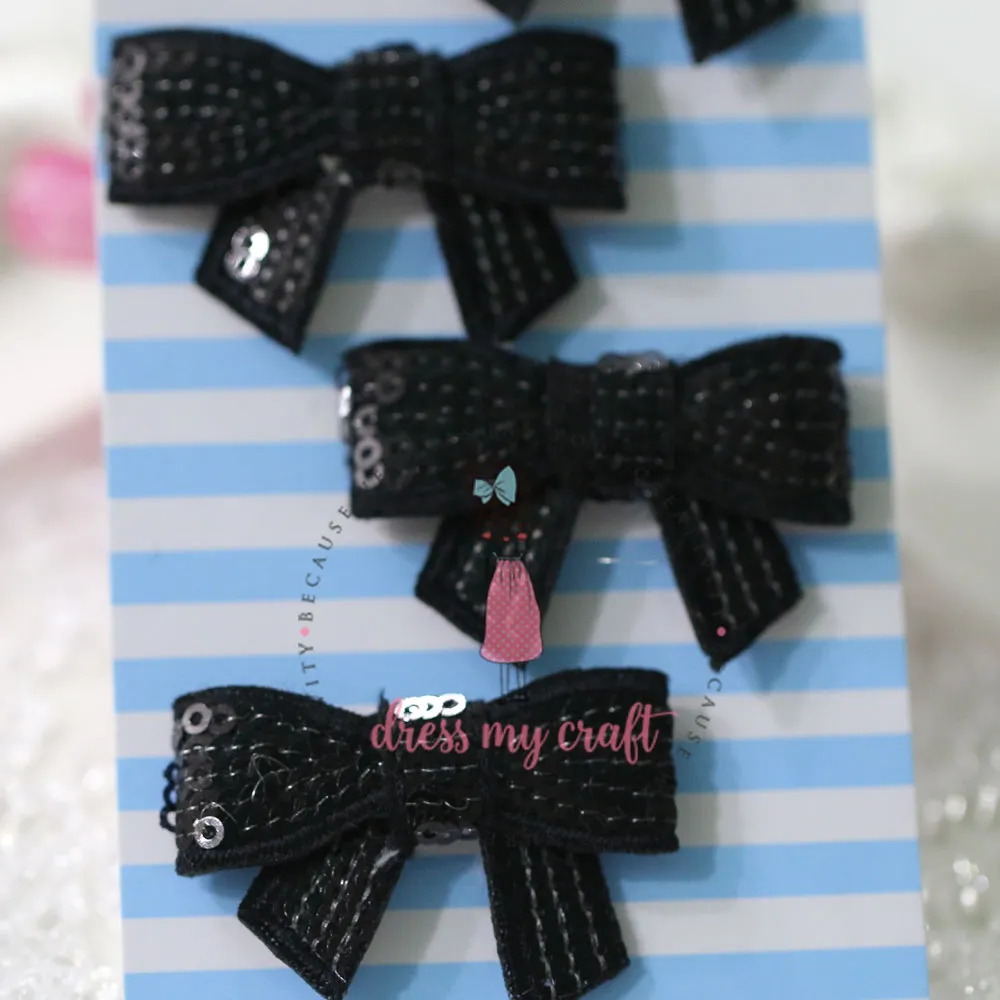Sparkling Bow - Black