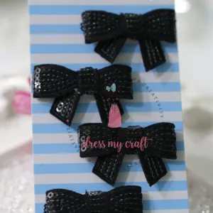 Sparkling Bow - Black