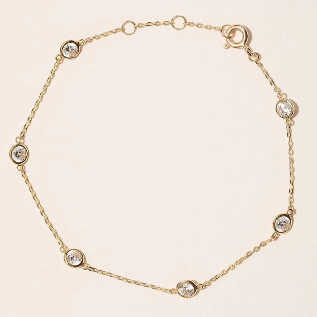 Sparkling Drops Bracelet | 9ct Gold
