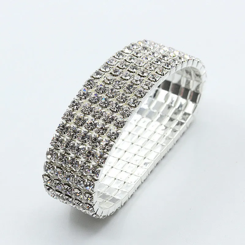 Sparkling Rhinestone Stretch Bracelet
