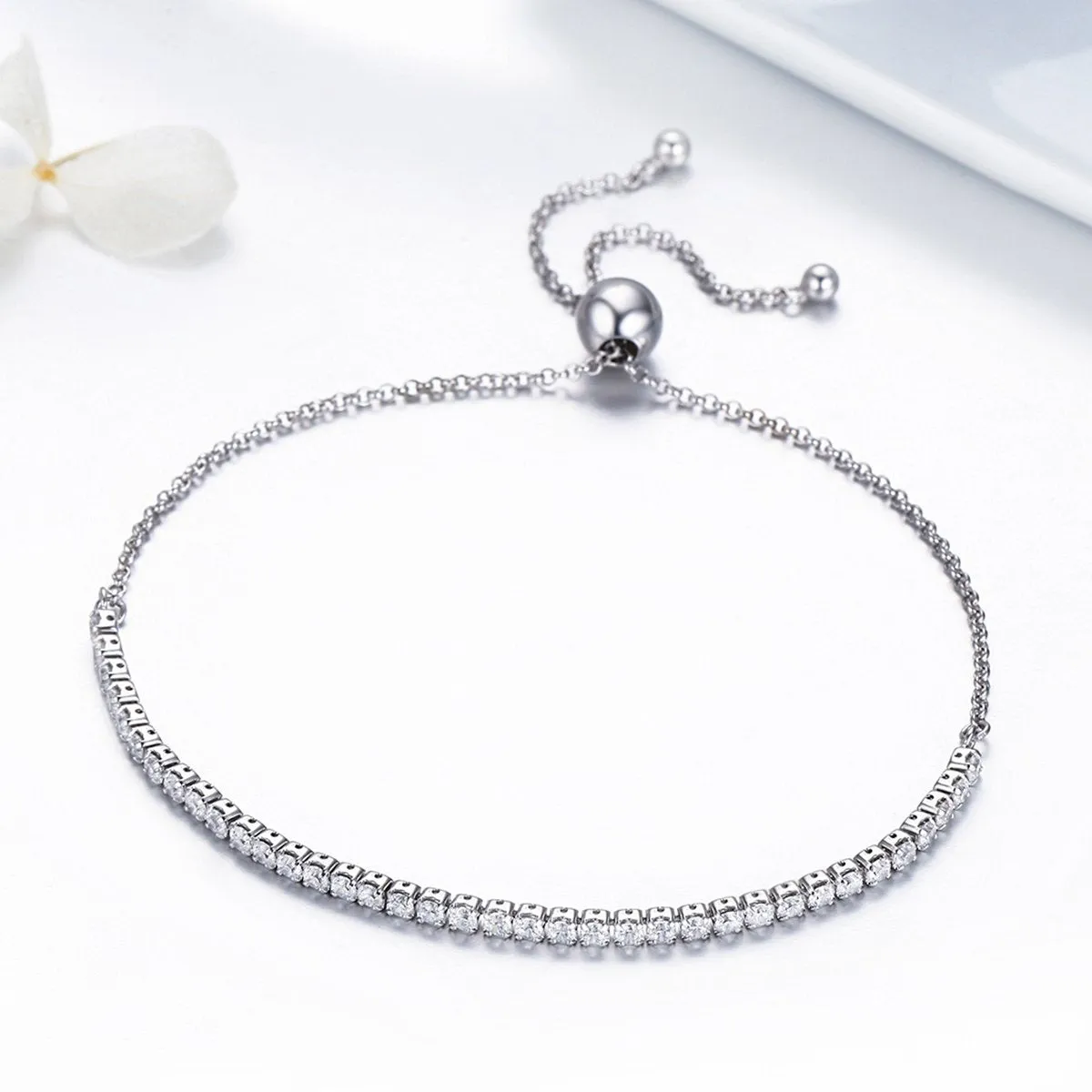 Sparkling Strand Link Tennis Bracelet