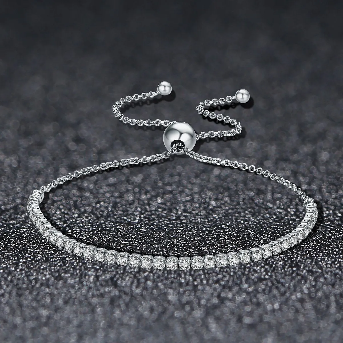 Sparkling Strand Link Tennis Bracelet