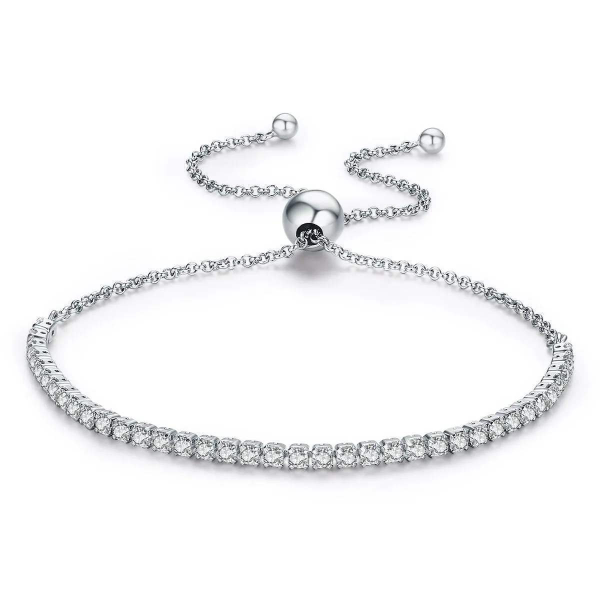 Sparkling Strand Link Tennis Bracelet