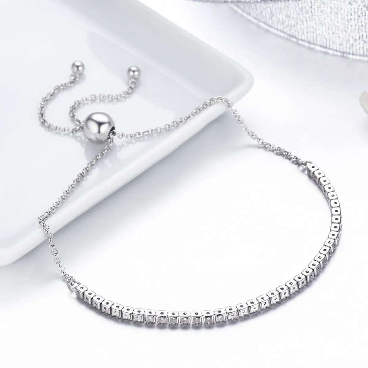 Sparkling Strand Link Tennis Bracelet