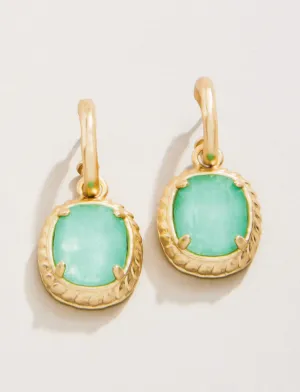 Spartina Karina Oval Drop Earrings Sea Foam