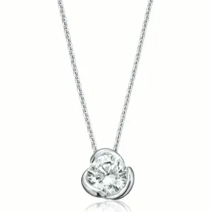 Sterling Silver  Cubic Zirconia Necklace Pendant