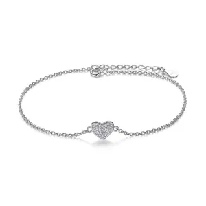 Sterling Silver Heart Bracelet