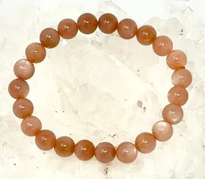 Sunstone 8MM “AA’ Round Bracelet