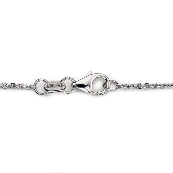 Suzy Levian 14k White Gold 3/5ct TDW Bezel Diamond Station Necklace (36 inch)