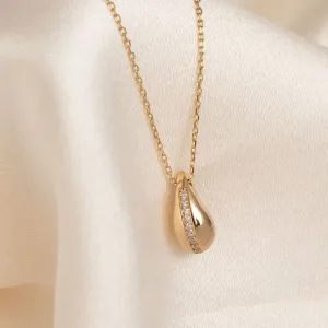 Tear of Light Necklace | 9ct Gold