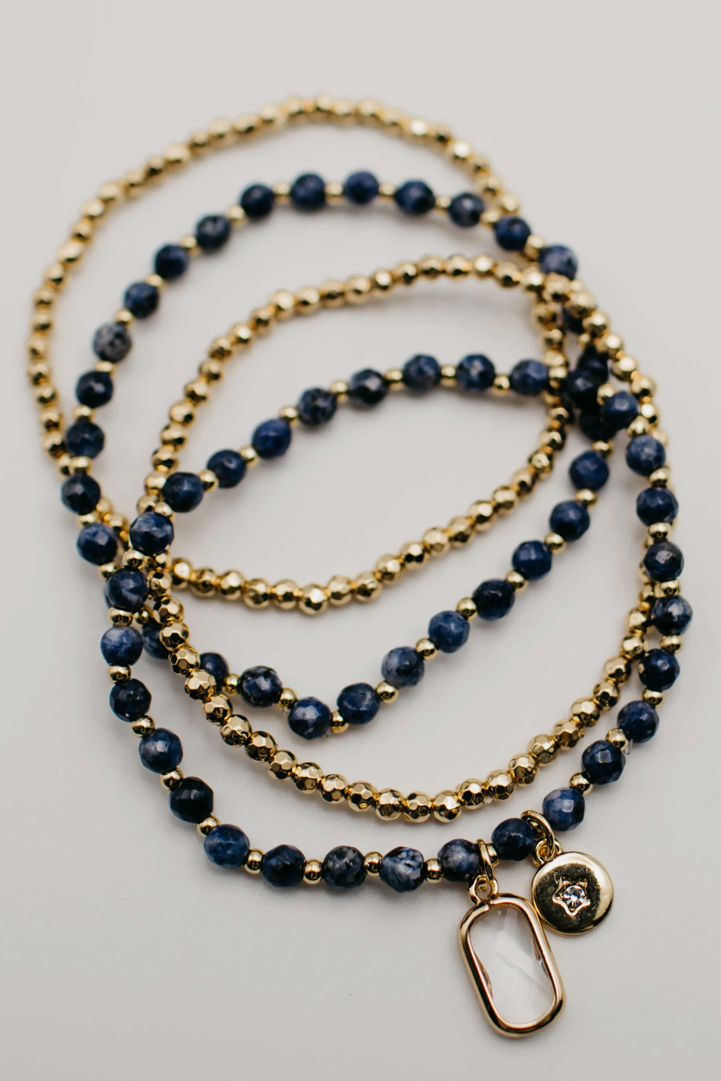 The Mckenna Charm Stretch Bracelet Set