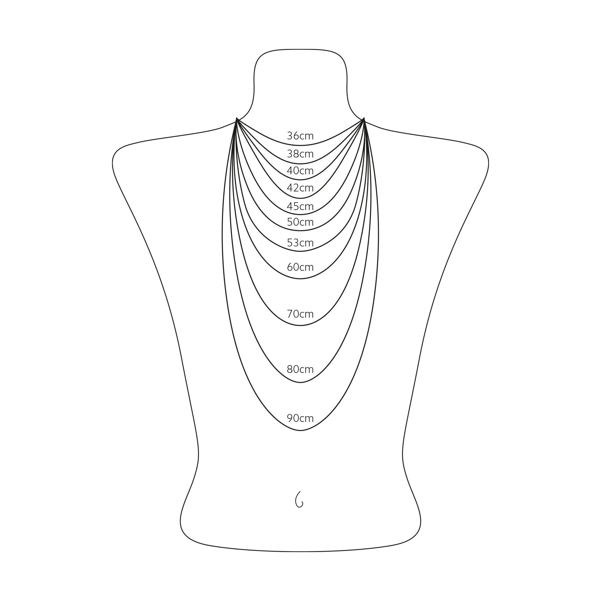 THOMAS SABO Necklace with letter pendant C and white zirconia - silver