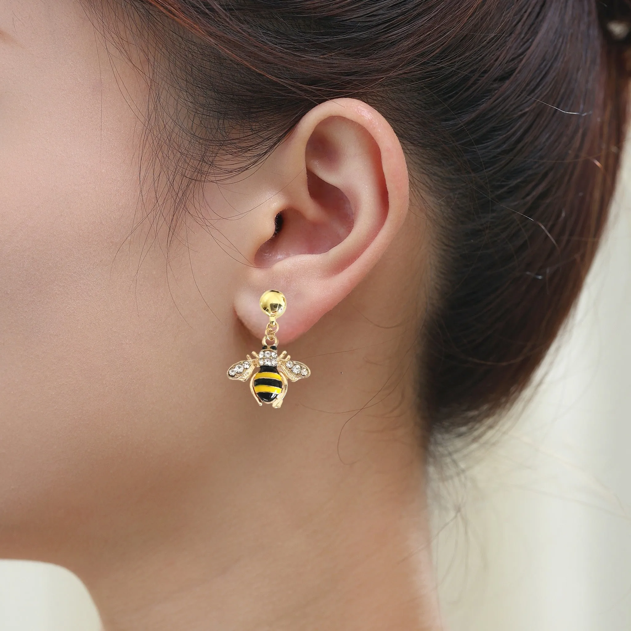 TI-GO Bee and honeycomb earrings