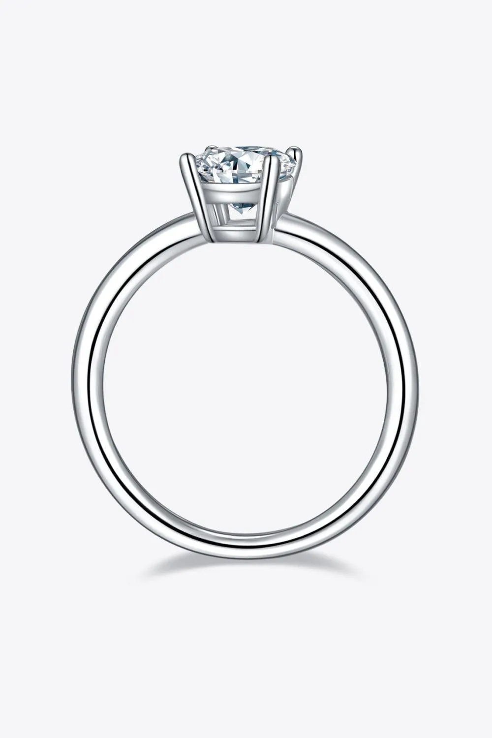 Timeless Brightness Solitaire 1 Carat Moissanite Ring