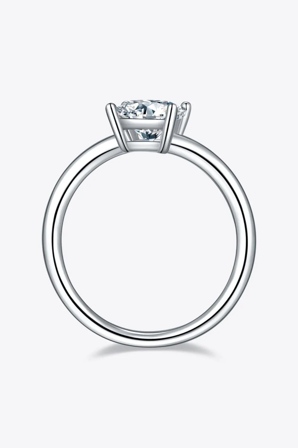 Timeless Brightness Solitaire 1 Carat Moissanite Ring
